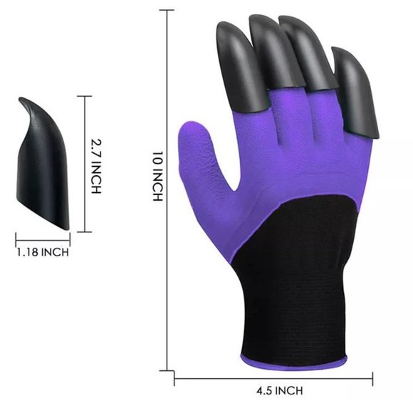 Garden Gloves with Claws Smooth Yard Work - Picture 4 of 13